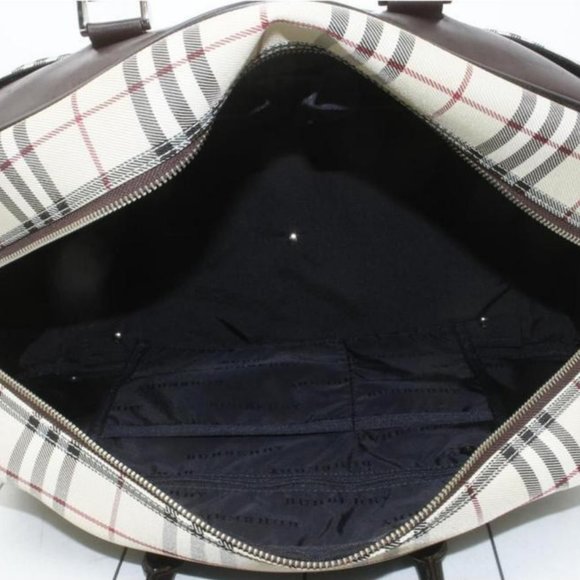 Burberry Nova Check Boston Duffle with Strap - Picture 4 of 10